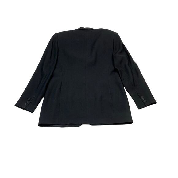 Linda Allard Ellen Tracy Black Hourglass Blazer Size 10 - Picture 2 of 5